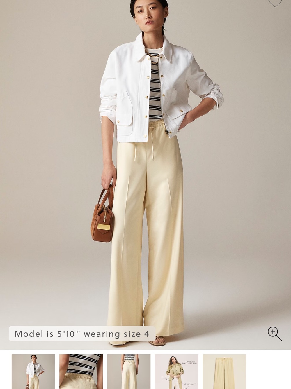 Jcrew superwide stratus pant in city twill sunflower 2 reg